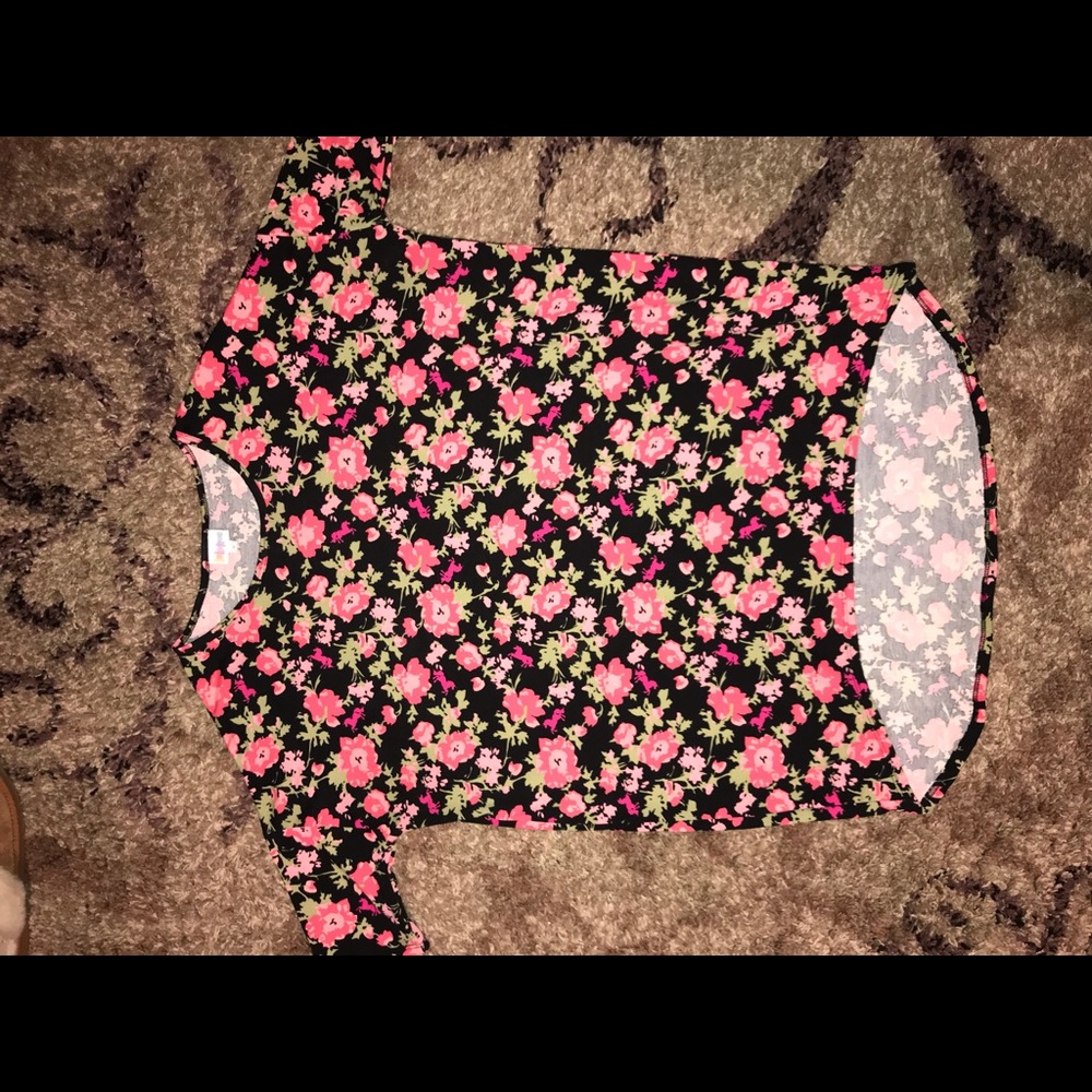 Lularoe Unicron Irma flowers pink